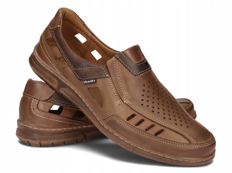 

Sandały Buty Męskie Oddychające Casual 92 Brąz 41