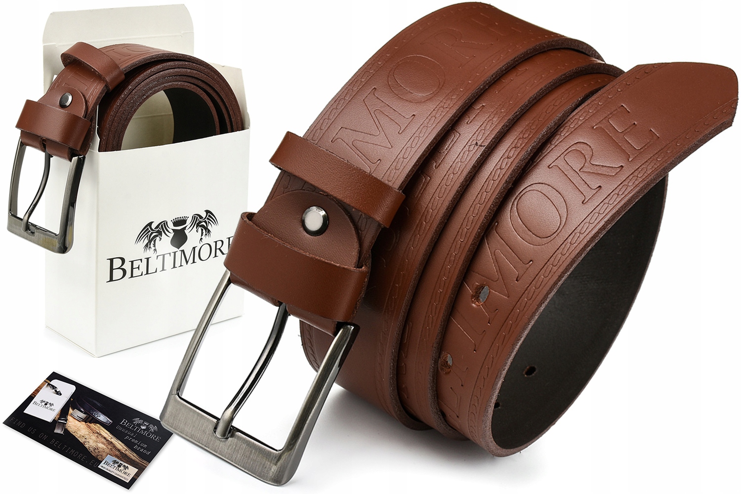 

Beltimore pasek do spodni jeans skórzany pas skóra