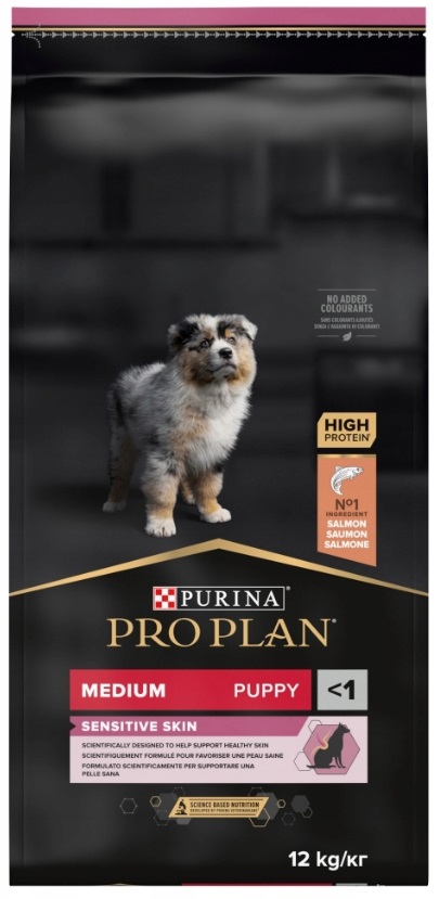 Levně Purina Pro Plan Medium Puppy Sensitive Losos 12KG