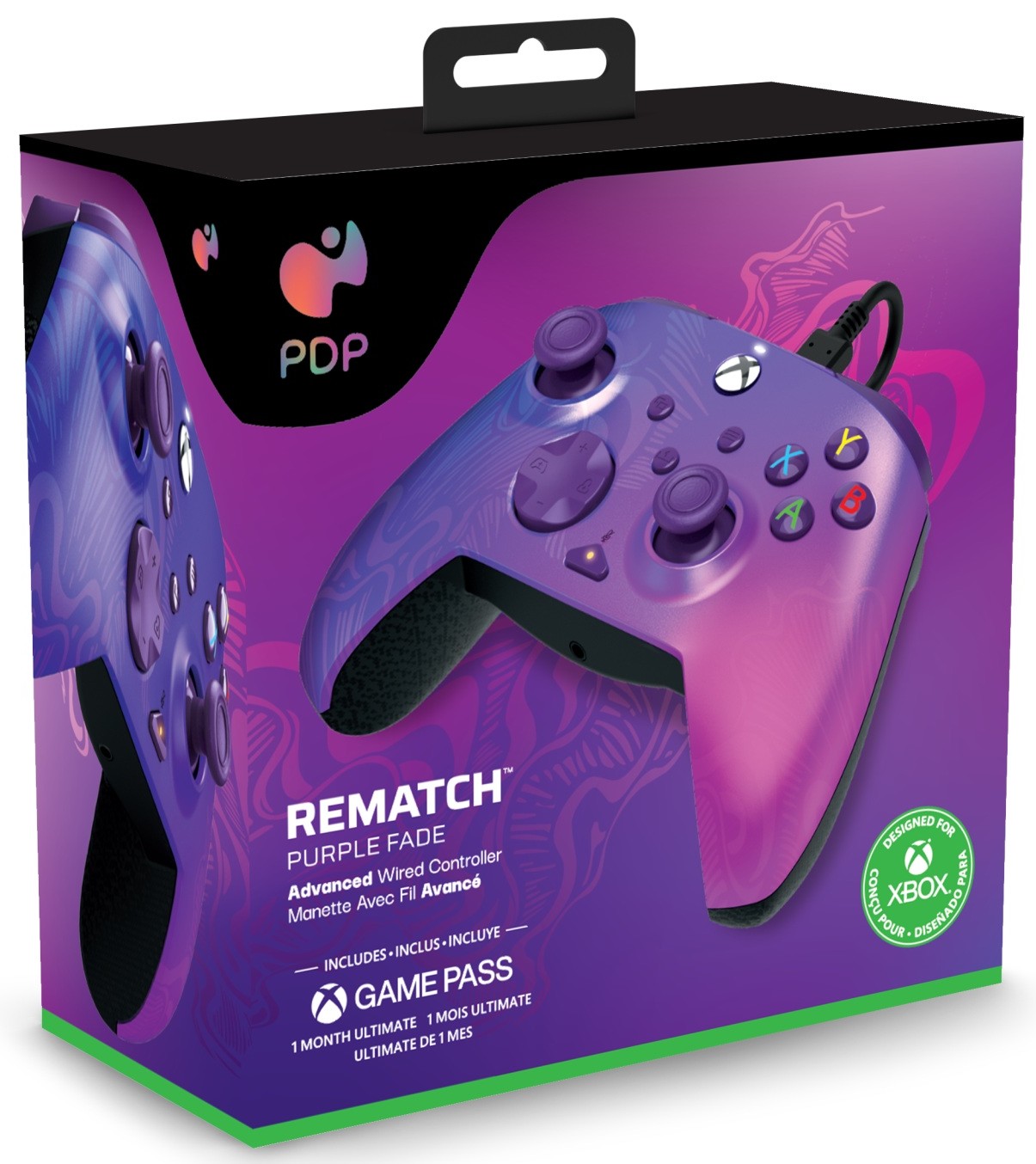 

Pdp Xsx Xo Pc Pad przewodowy Rematch Purple Fade