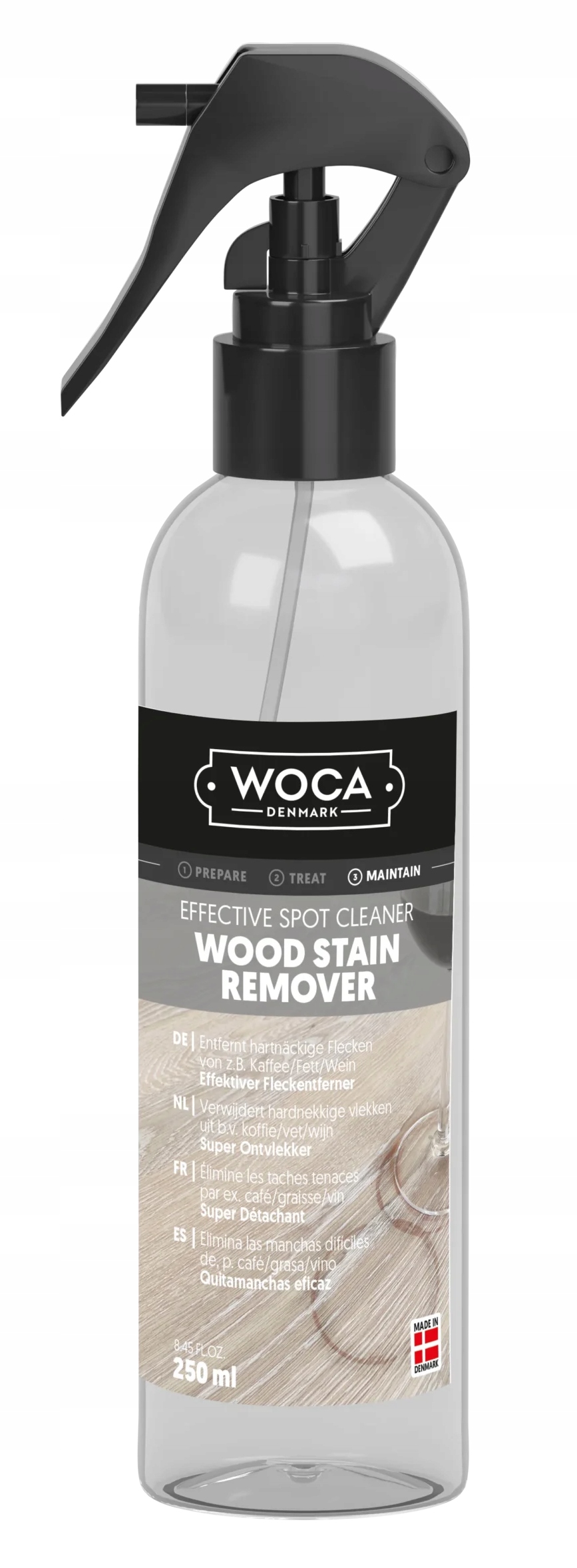 Woca Wood Stain Remover 250 ml silný univerzální odstraňovač skvrn na dřevo