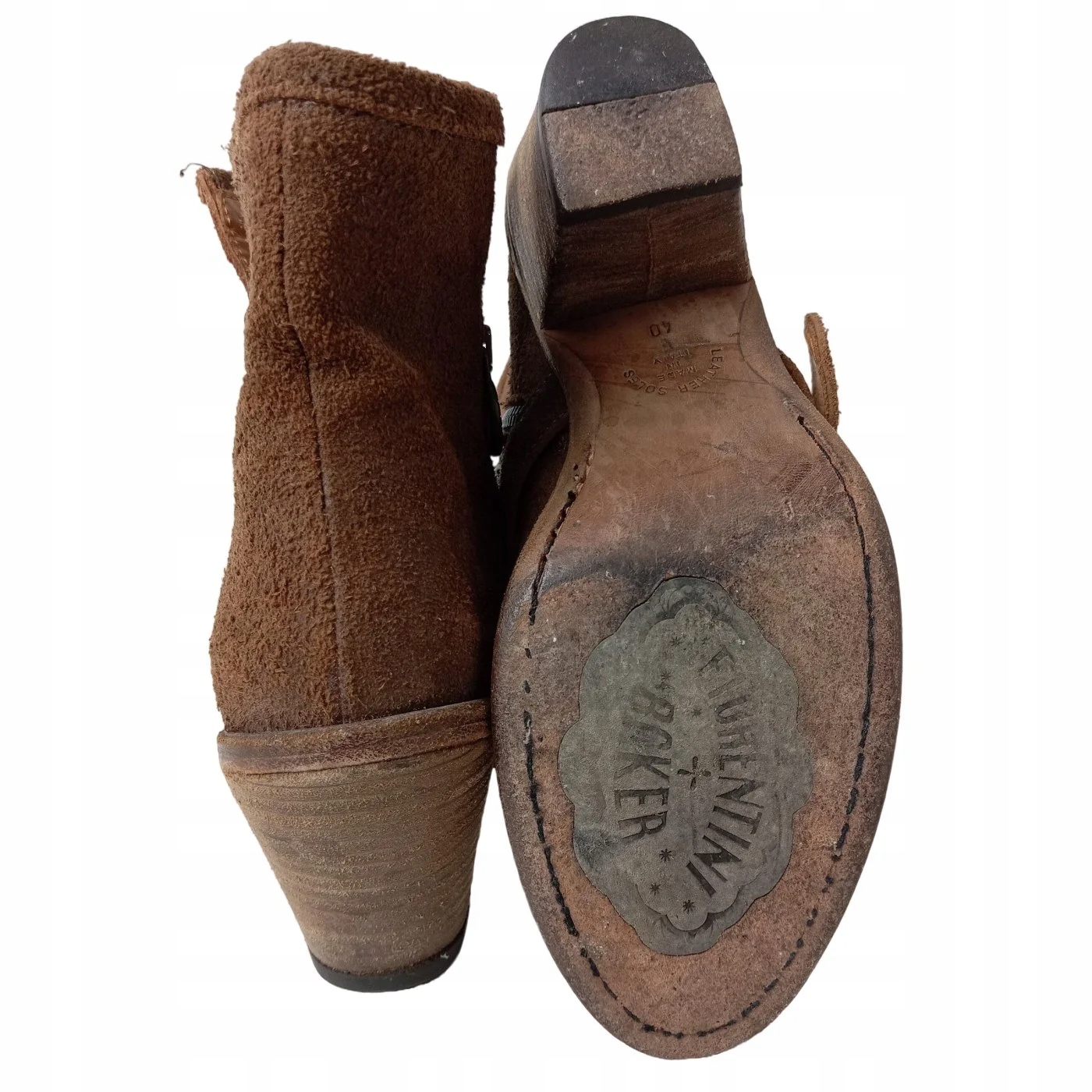 FIORENTINI & BAKER Botki z zamkiem Rozm. EU 40 Zapięcie na zamek