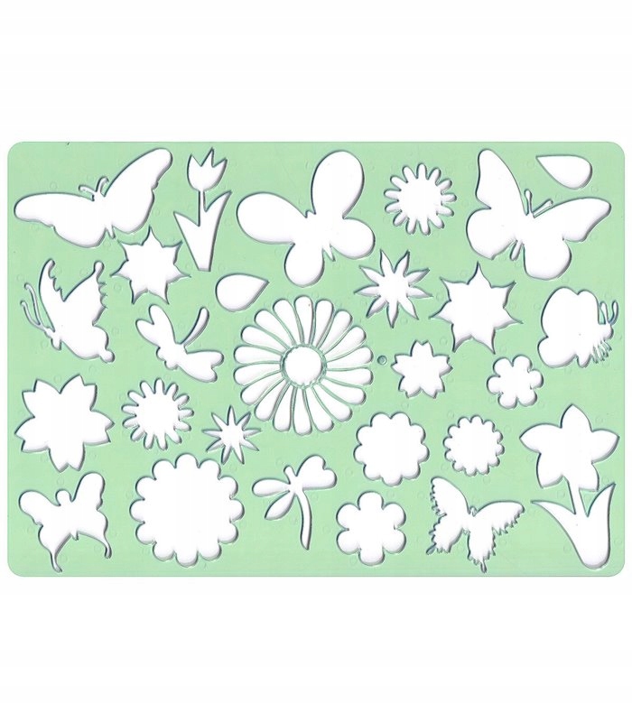 

Szablony do rysowania dla dzieci Kwiaty motylki