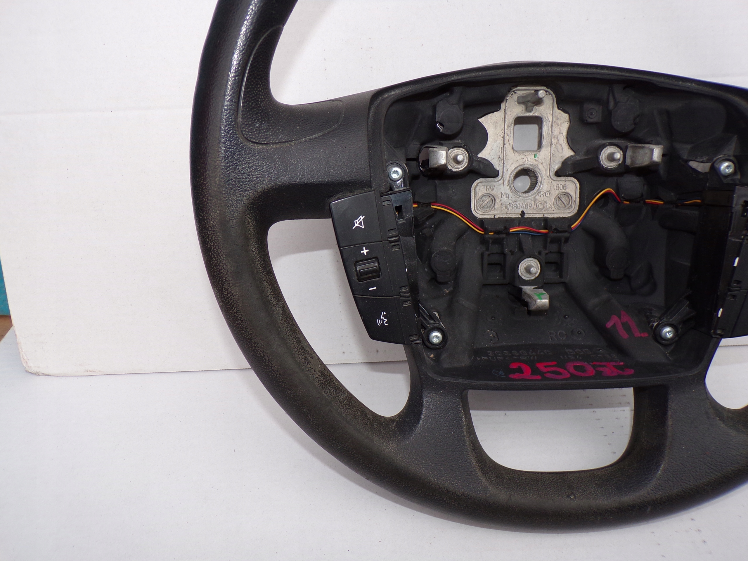 DUCATO JUMPER BOXER 14- steering wheel, black MULTIFUNKCJA