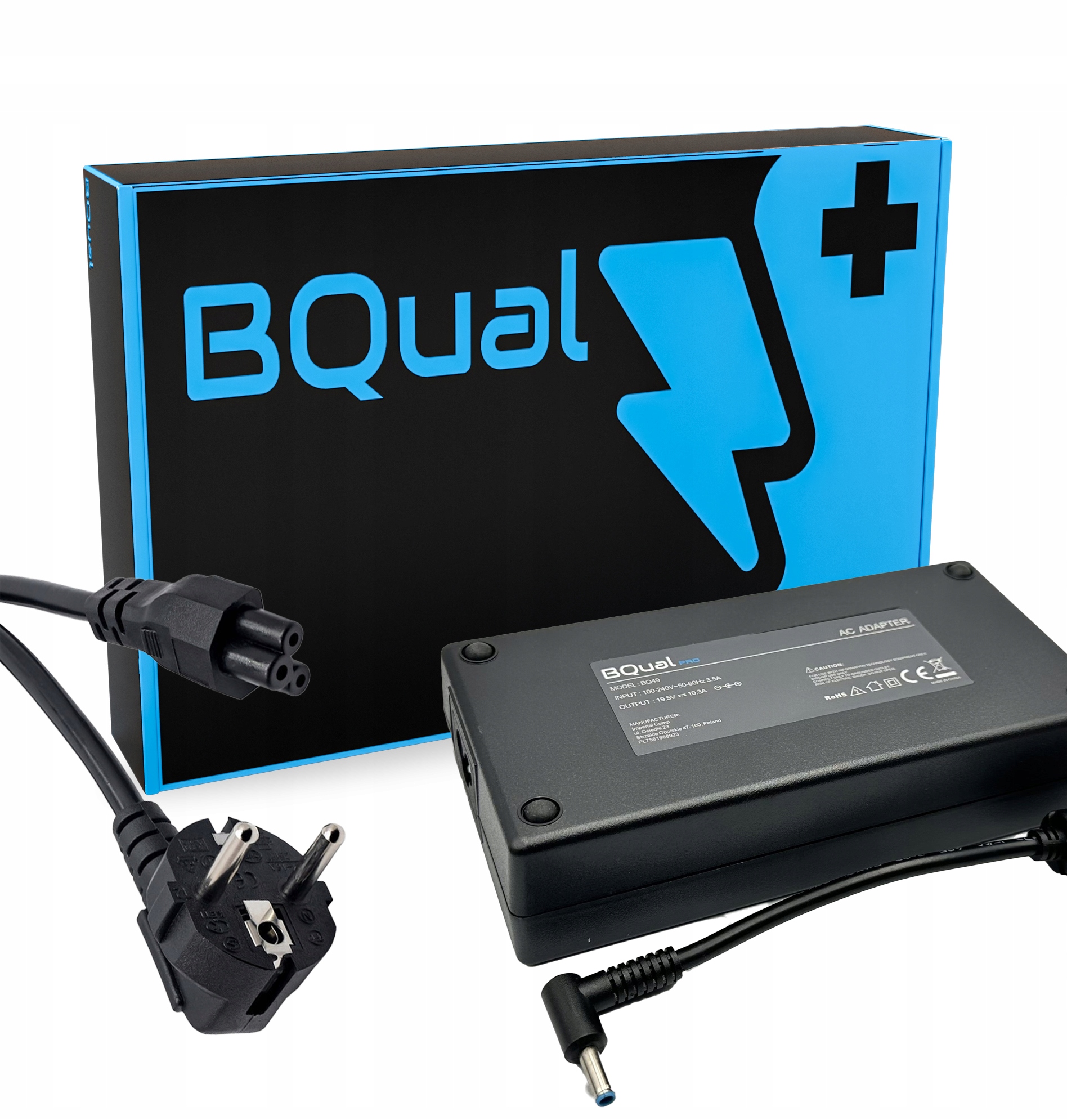 Ładowarka Zasilacz BQual Pro do Hp Zbook Omen 200W 19.5V 10.3A 4.5-3.0 pin
