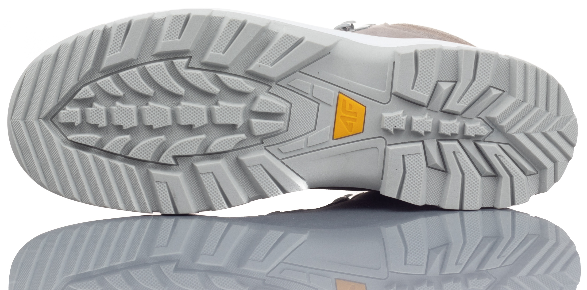 BUTY DAMSKIE 4F TREKKINGOWE SZARE ZIMOWE R-37 Model SPORTSTYLE WODOOPORNE SKÓRZANE WYGODNE LIFESTYLE