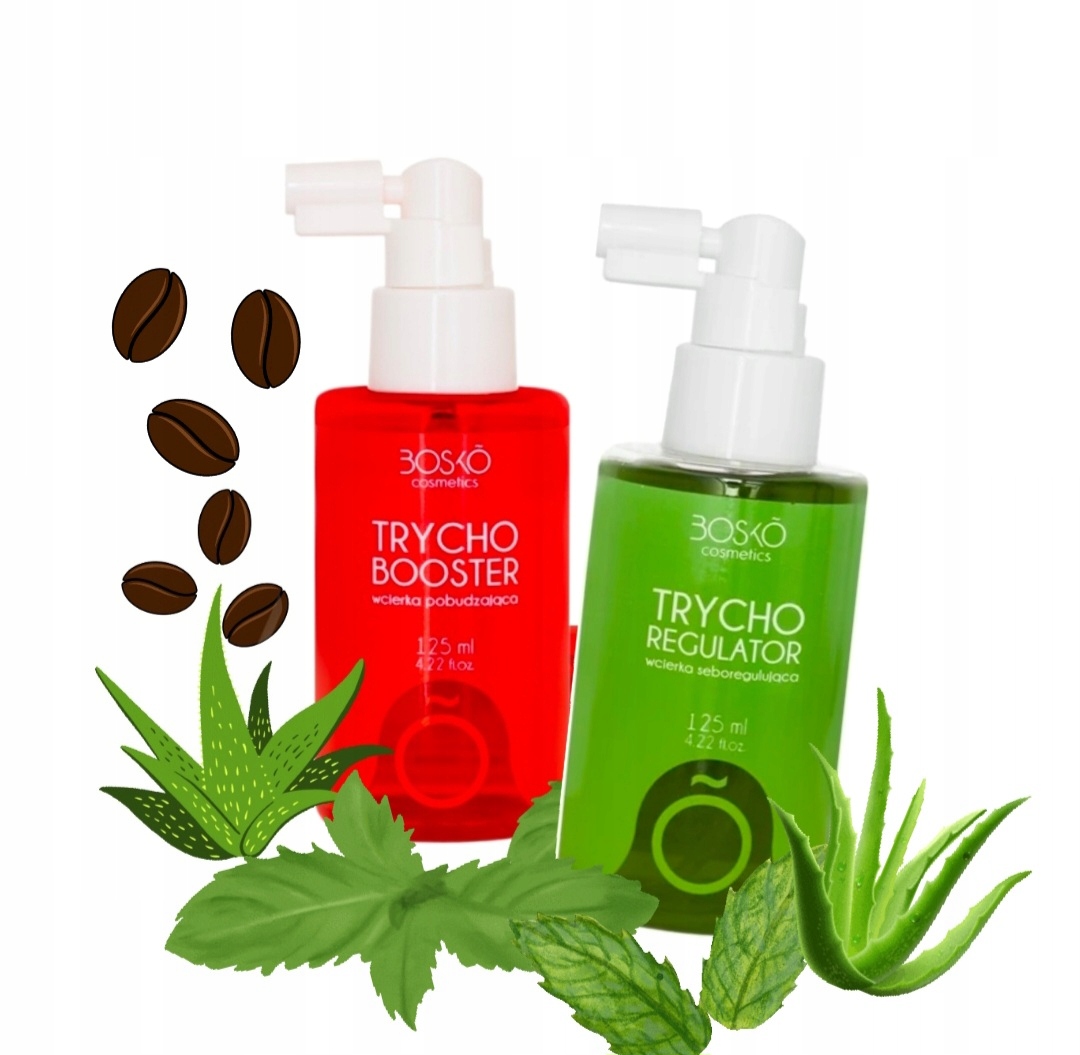 Zestaw wcierka do włosów Bosko TrychoRegulator Trychobooster 2x125 ml