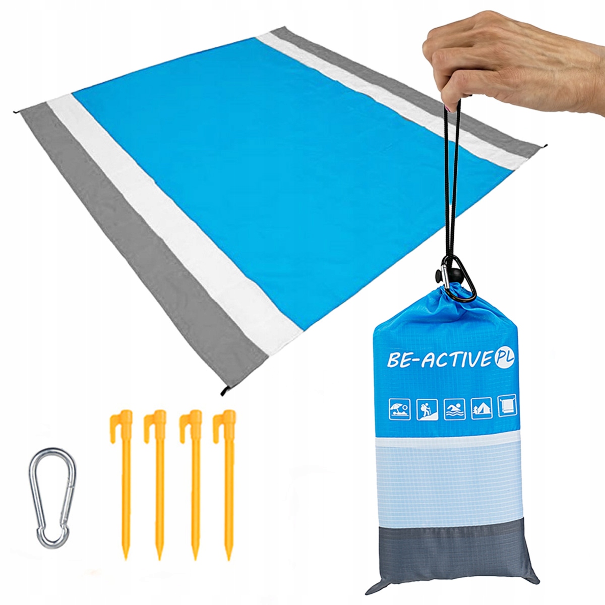 

Mata piknikowa plażowa biwakowa duża wodoodporna