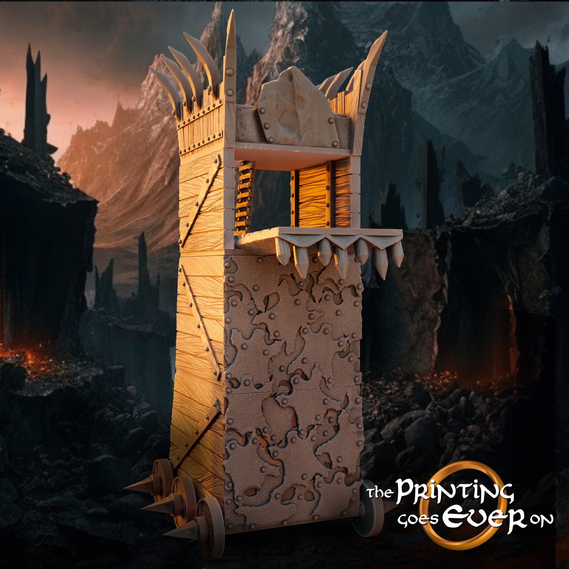 Small Orc Siege Tower The Printing Goes Ever On