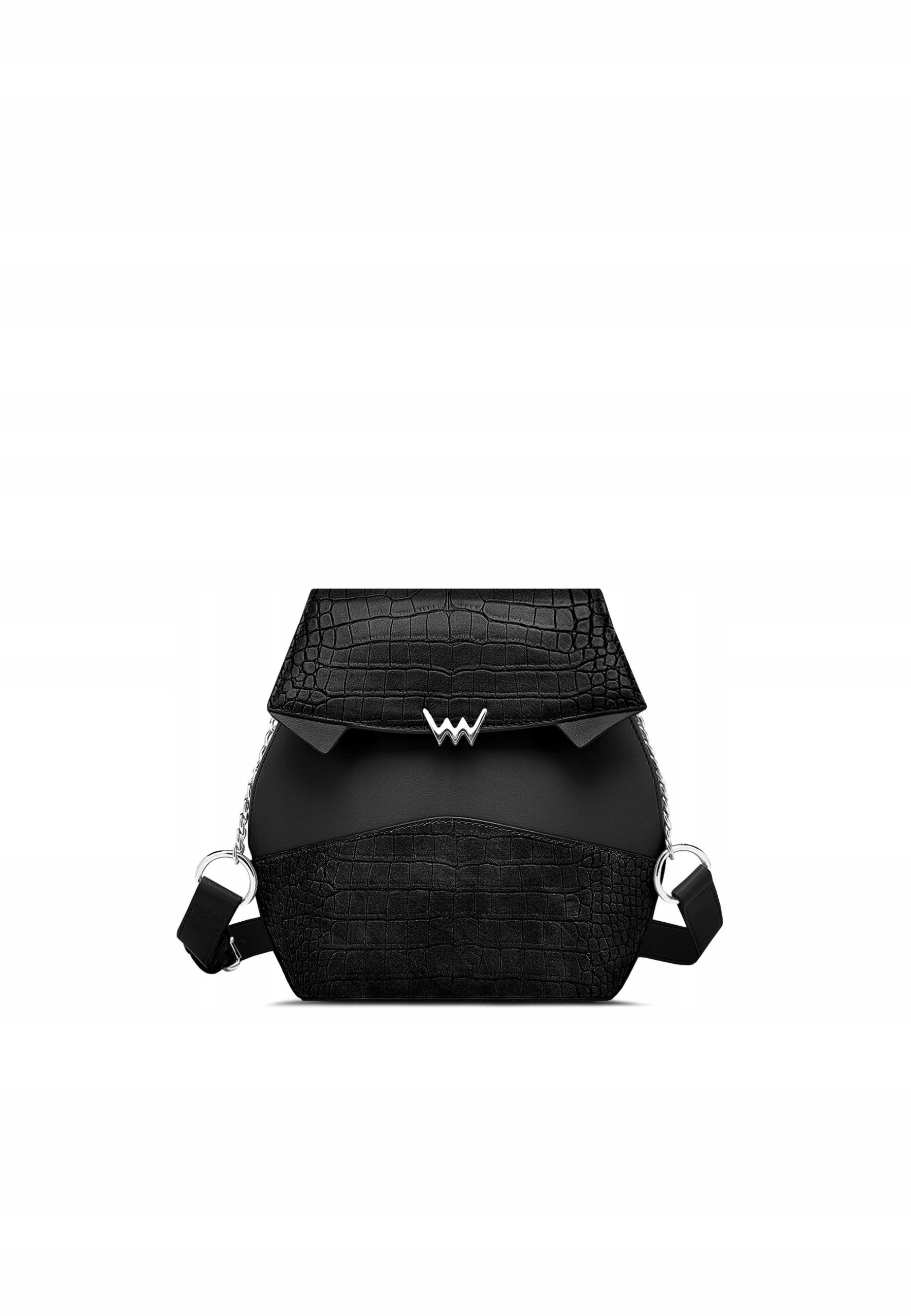 Dámská crossbody kabelka Vuch Selena Black černá koženková 22 cm