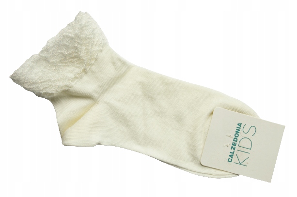 

Calzedonia Kids skarpetki ecru z falbanką 31-33