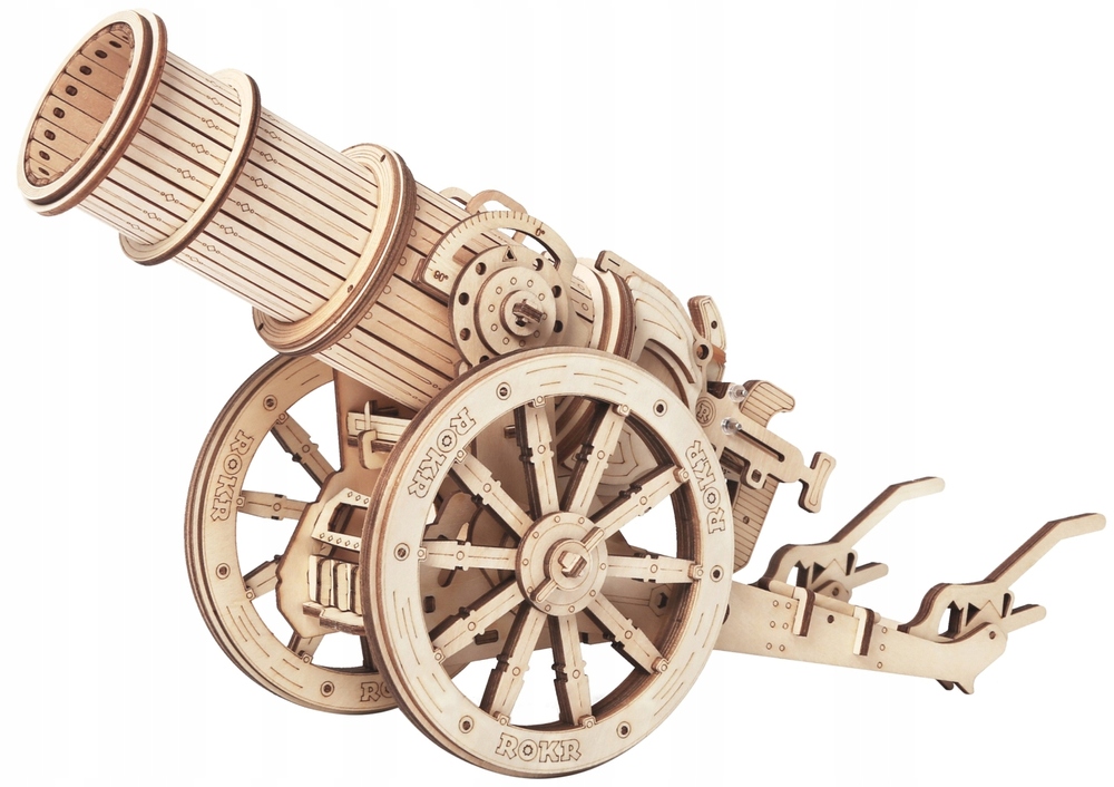 

Robotime Drewniane Puzzle 3D Średniowieczna Armata