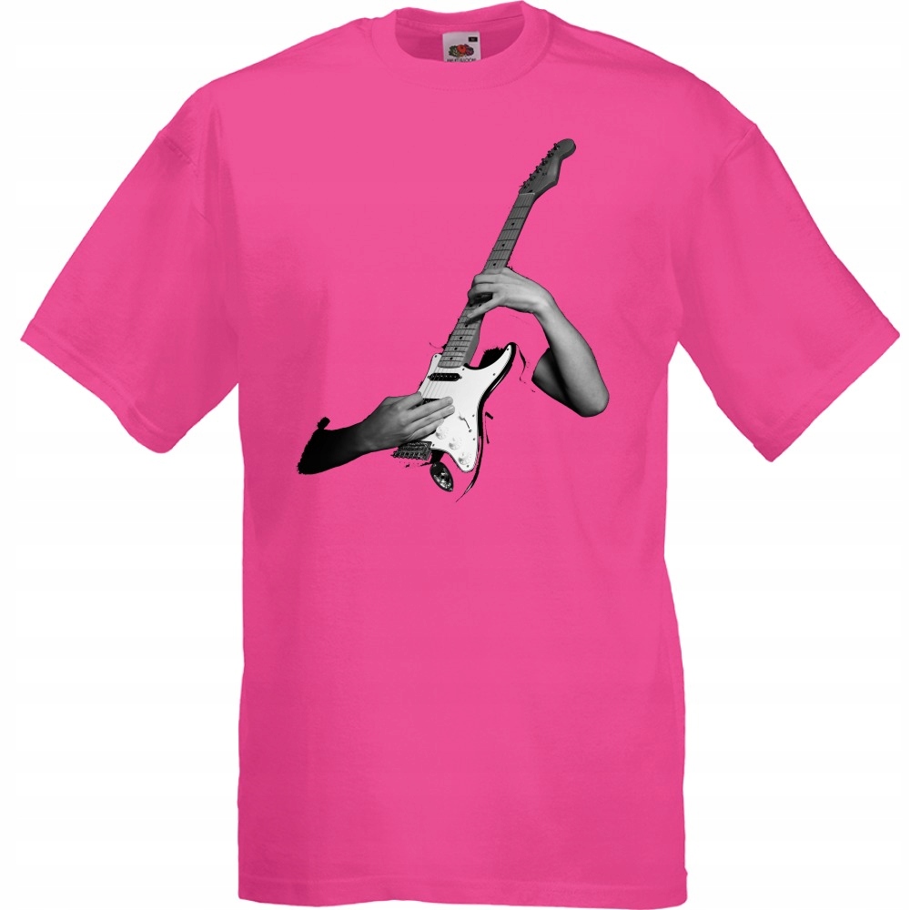 

Koszulka gitara gitatzysta Czarny!!! XL fuksja