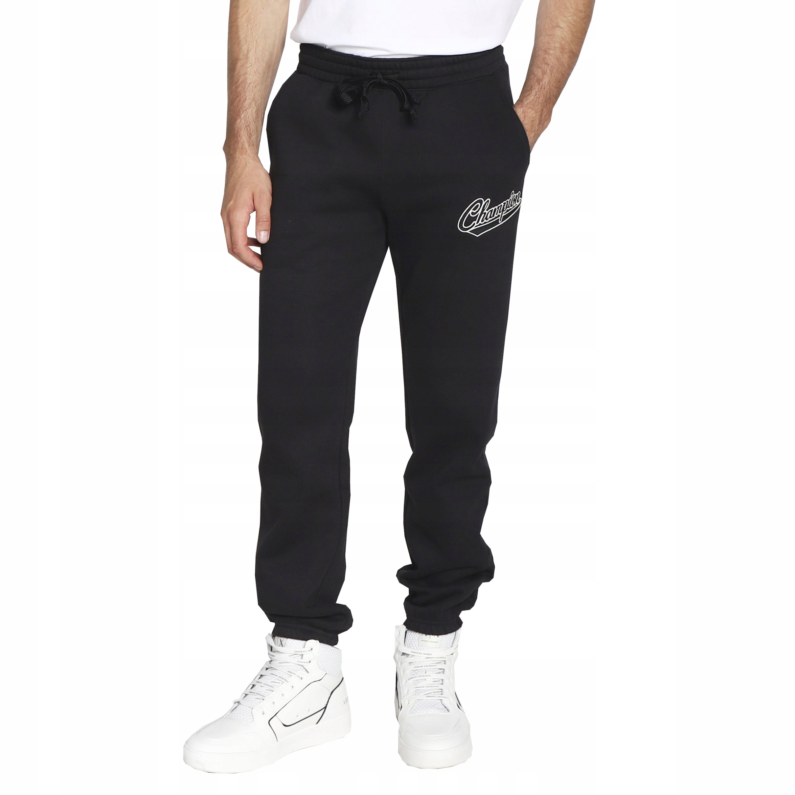 

Champion Spodnie Dresowe Męskie Czarne Elastic L