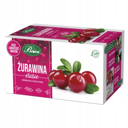 Levně Bifix Classic Ovocný čaj Brusinky 20 sáčků ex.