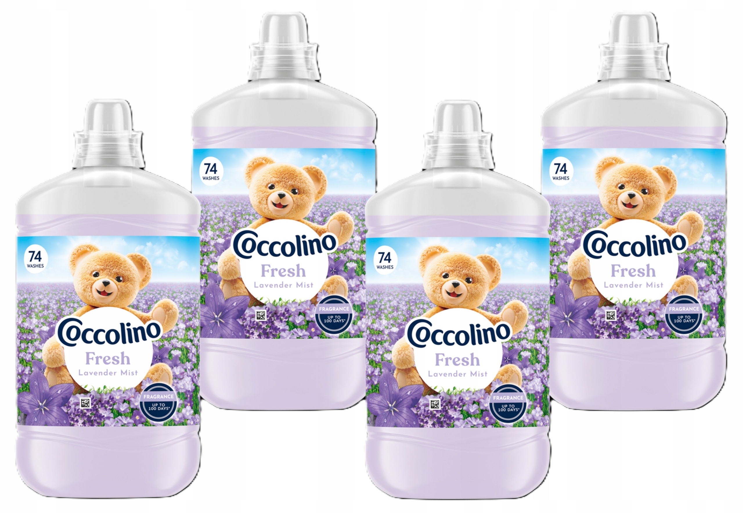 Coccolino Fresh Lavender Mist płyn do płukania koncentrat 4x74 prania