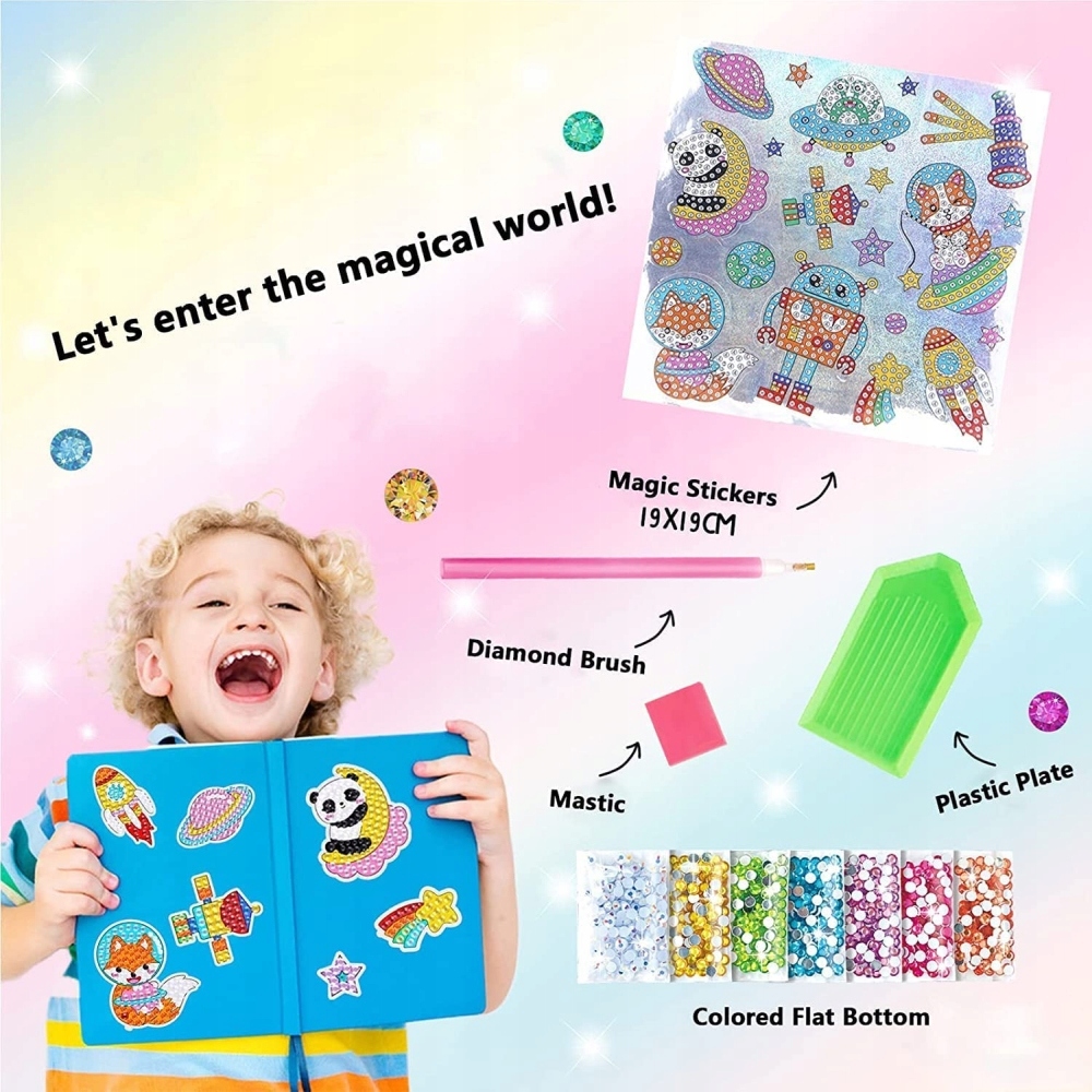 MOZAIKA DIAMENTOWA NAKLEJKI HAFT DIAMENCIKI WYKLEJ Płeć chłopcy dziewczynki