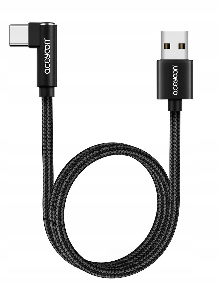 Kabel Aceyoon USB - USB typ C 0,2 m czarny