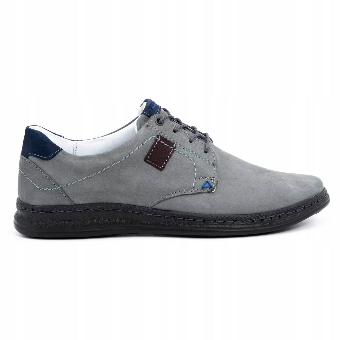 

Buty męskie skórzane casual 930MA szare 40
