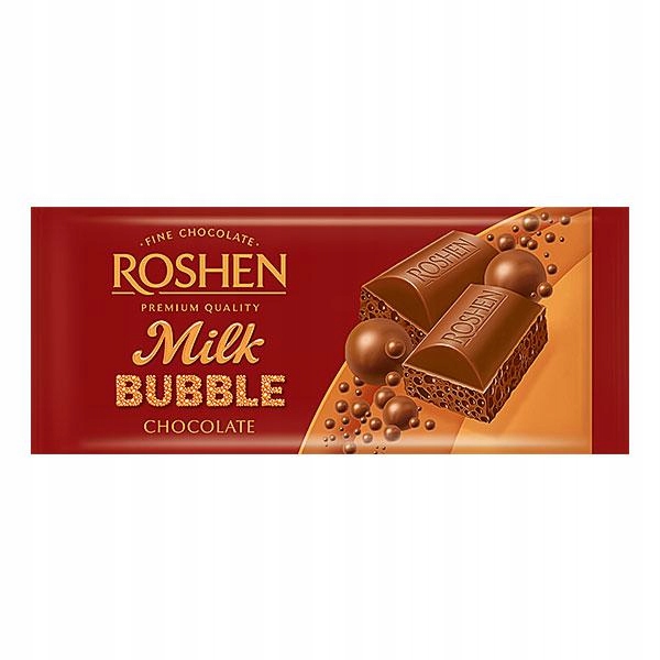 20 Sztuk Roshen Czekolada Milk Bubble Mleczna 80G