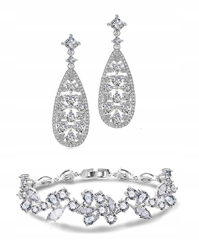 Exkluzivní Svatební Komplet S Diamantovými Zirkony