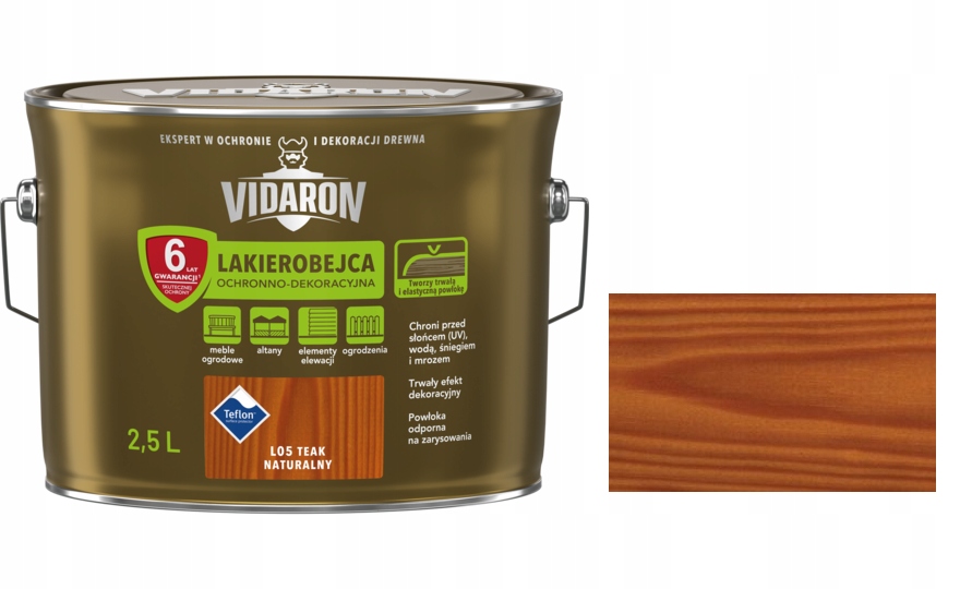 

Vidaron Lakierobejca L05 Teak Naturalny 2,5L