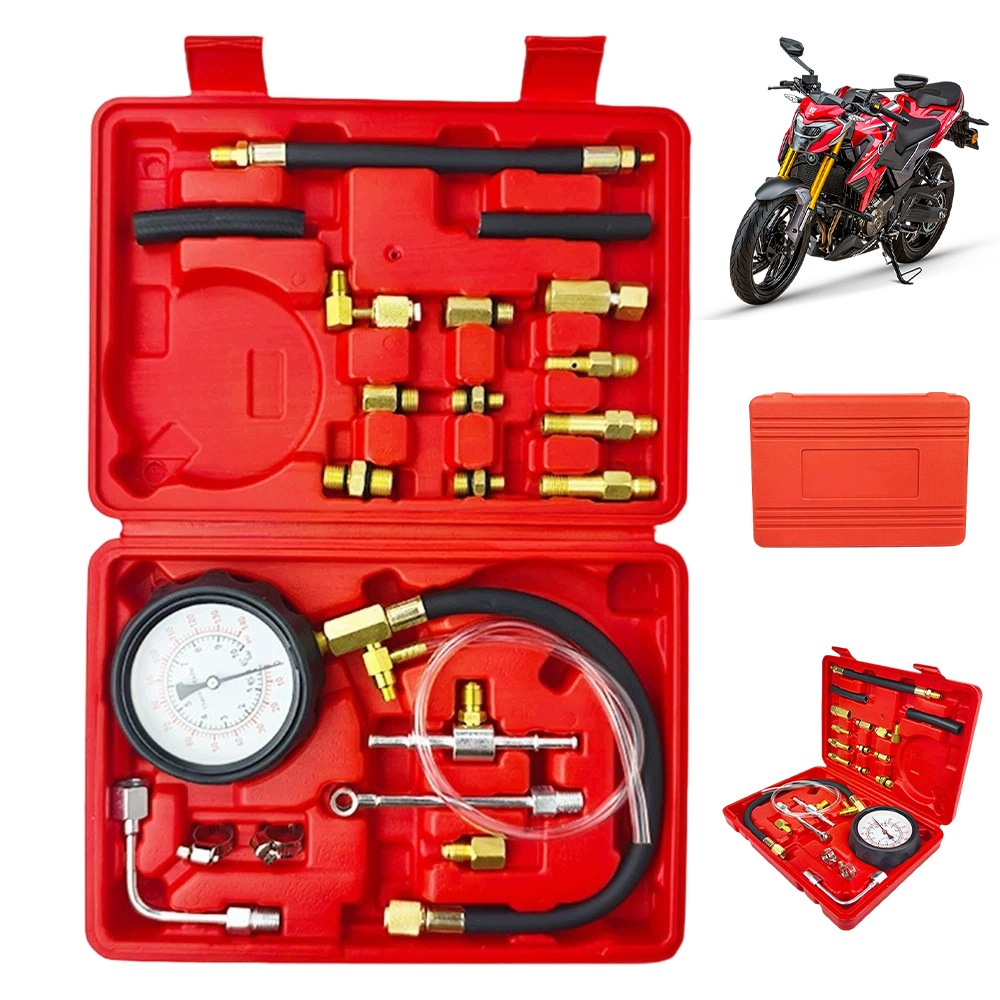 Sada Pro Testování Tlaku Paliva 0 Až 140 Psi S Adaptéry M10 M12 M14
