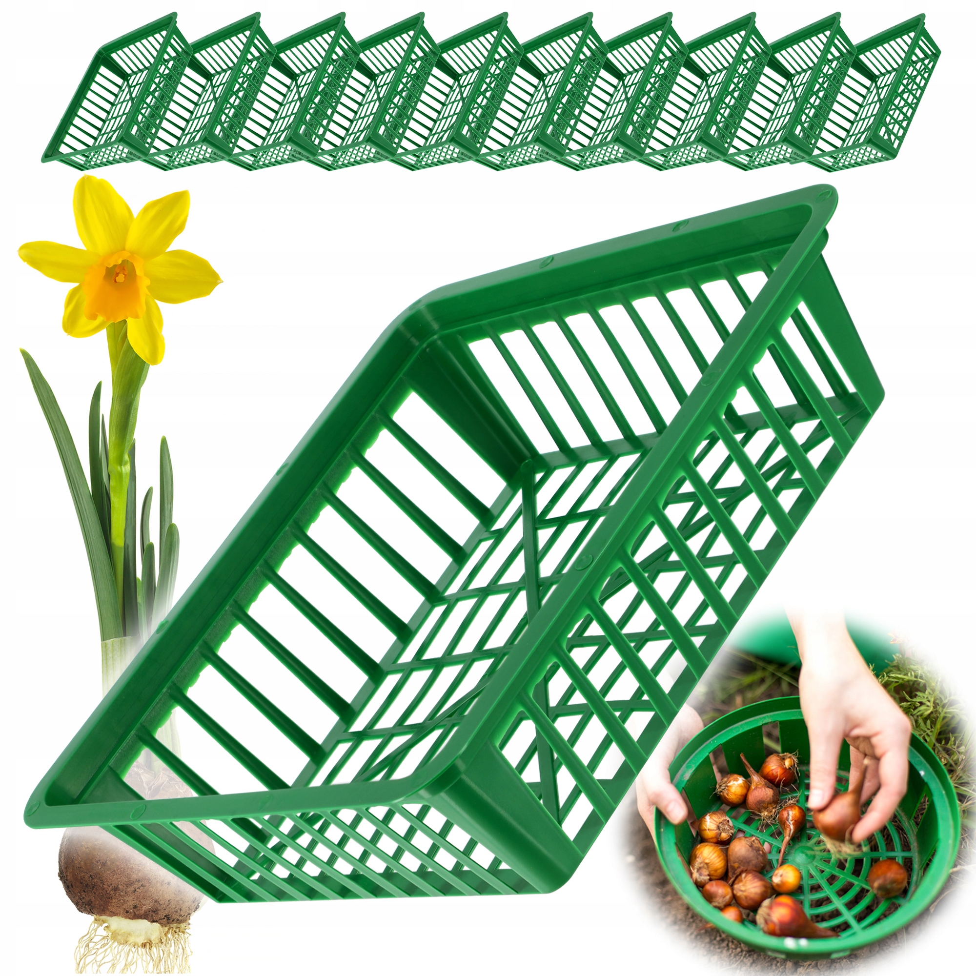 Košík Obal Na Sázení Cibulek 28 cm 10x