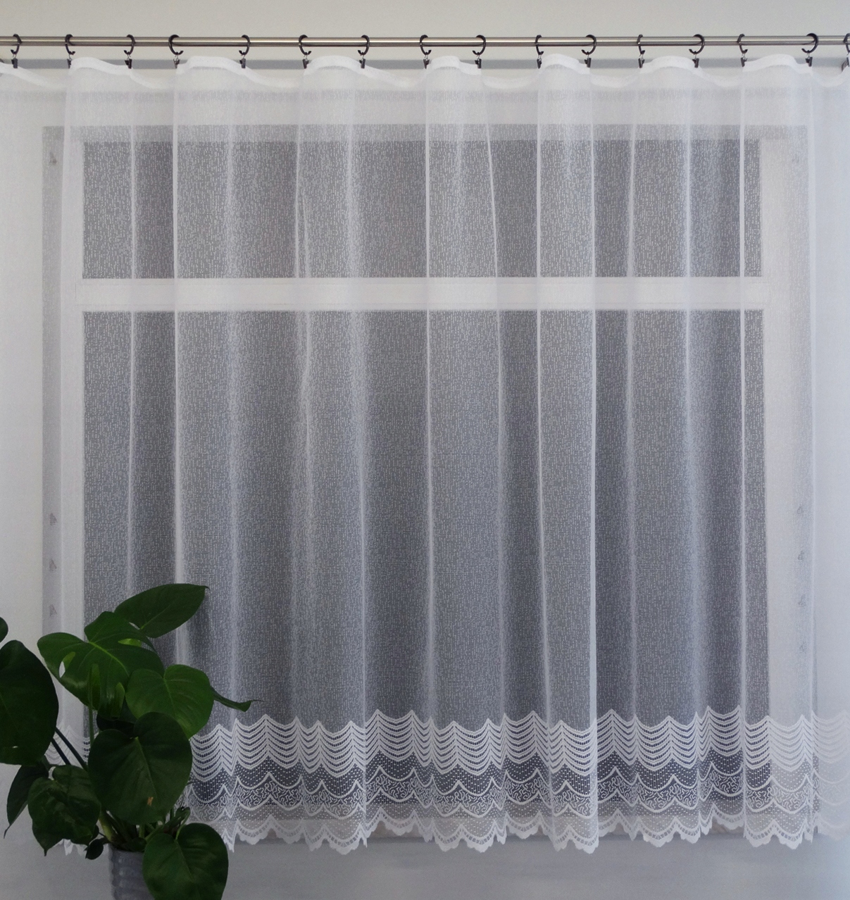 Mg Záclona 35858 Bílá 350x160 cm hotová S Páskou obšitou M