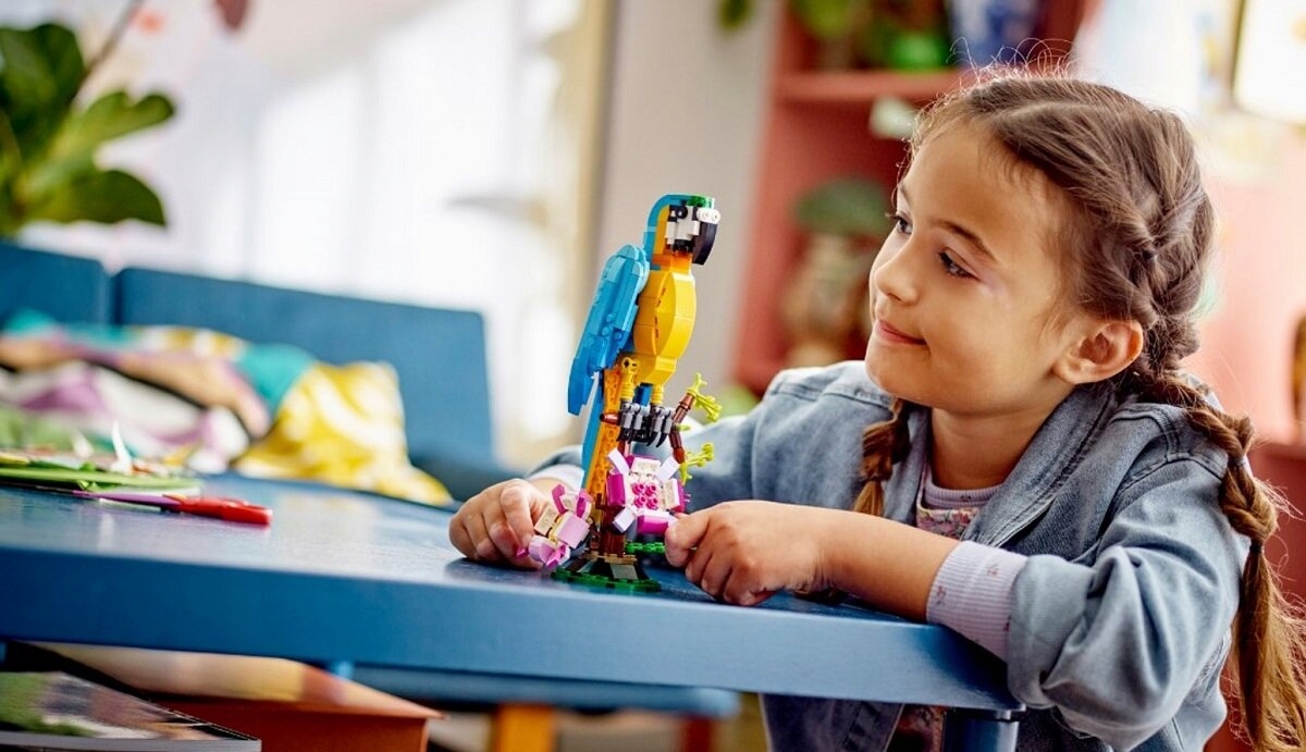 LEGO CREATOR 3W1 EGZOTYCZNA PAPUGA ZESTAW PAPUGA RYBA ŻABA 31136 Marka LEGO