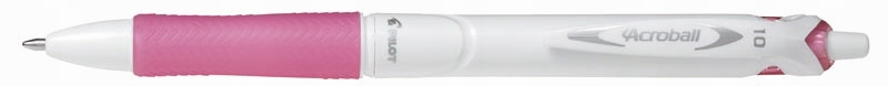 

Długopis Acroball Pure White M Pilot różowy