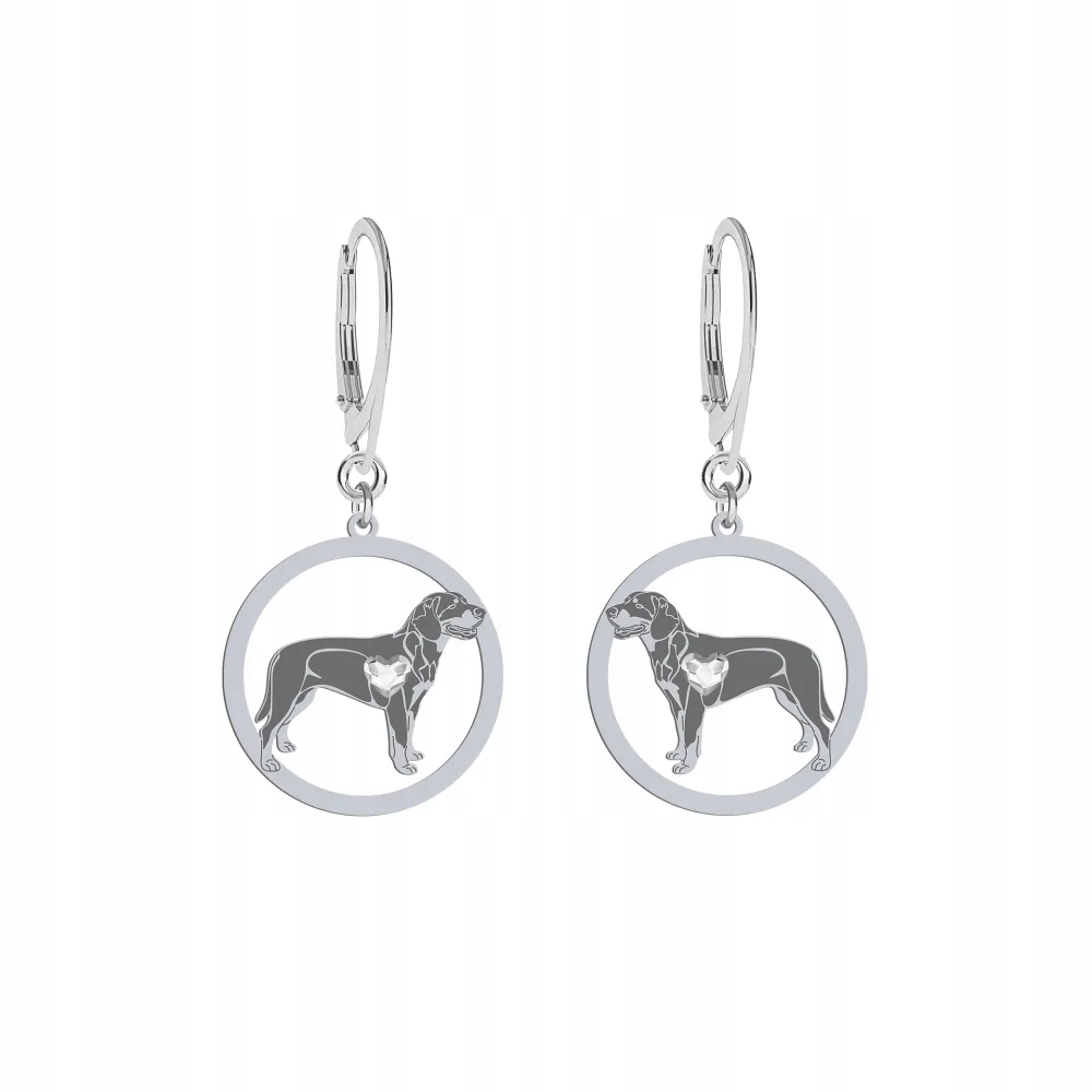 Stříbrné Náušnice 925 s honičským psem Slovenské šperky Žena Gravírování Bonus