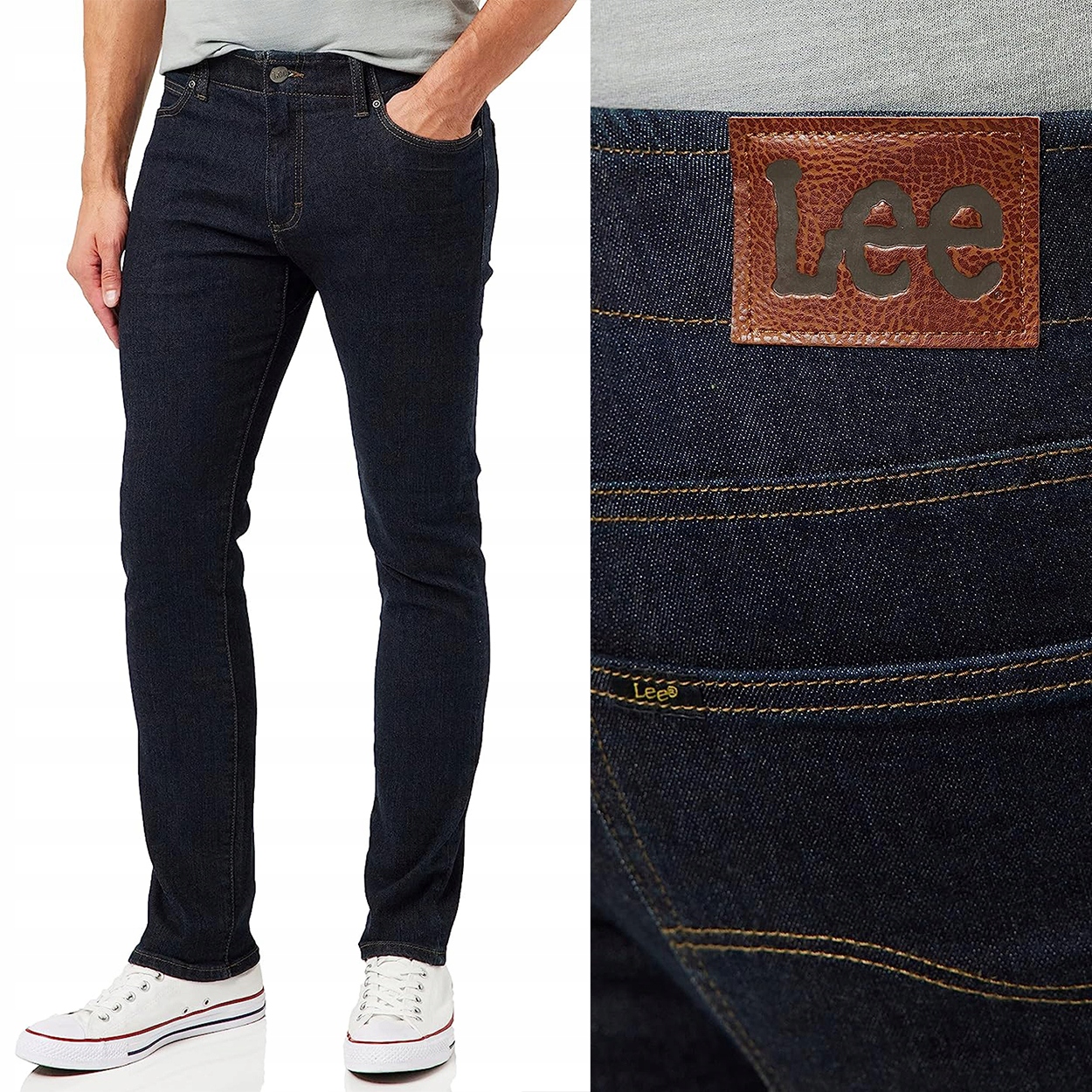 Lee Skinny Fit XM Extreme Motion pohodlné kalhoty Džíny Úzké Nohavice W38 L34