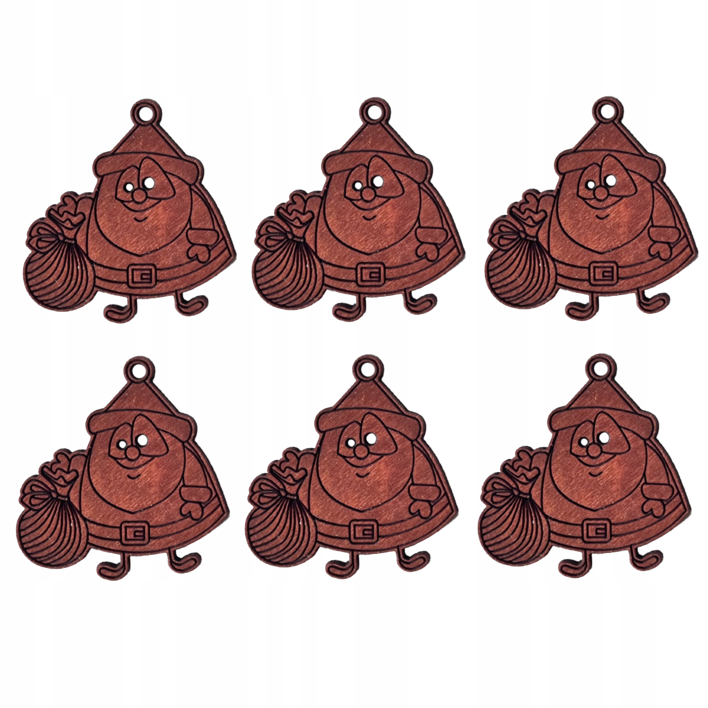 

Zawieszka na choinkę zawieszki Święty Mikołaj 6szt