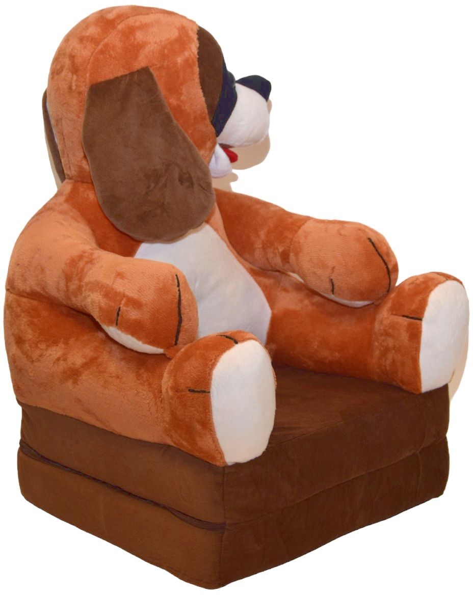 FOTEL FOTELIK PLUSZOWY ROZKŁADANY PUFA MASKOTKA !! Marka inna