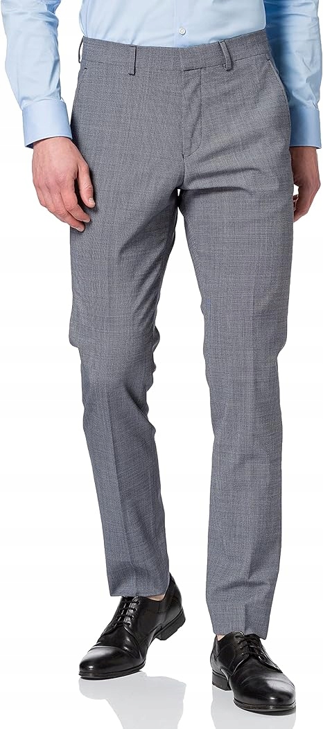 S.oliver Šedé Elegantní Pánské Kalhoty Jednoduché Na Zip, Velikost 40, Jyd