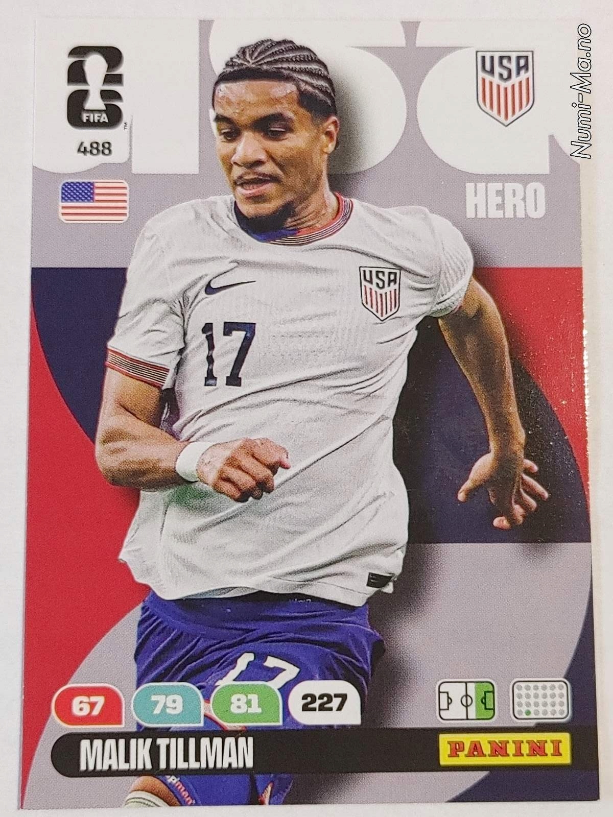 Fifa World Cup 2026 488 United States Tillman 7105