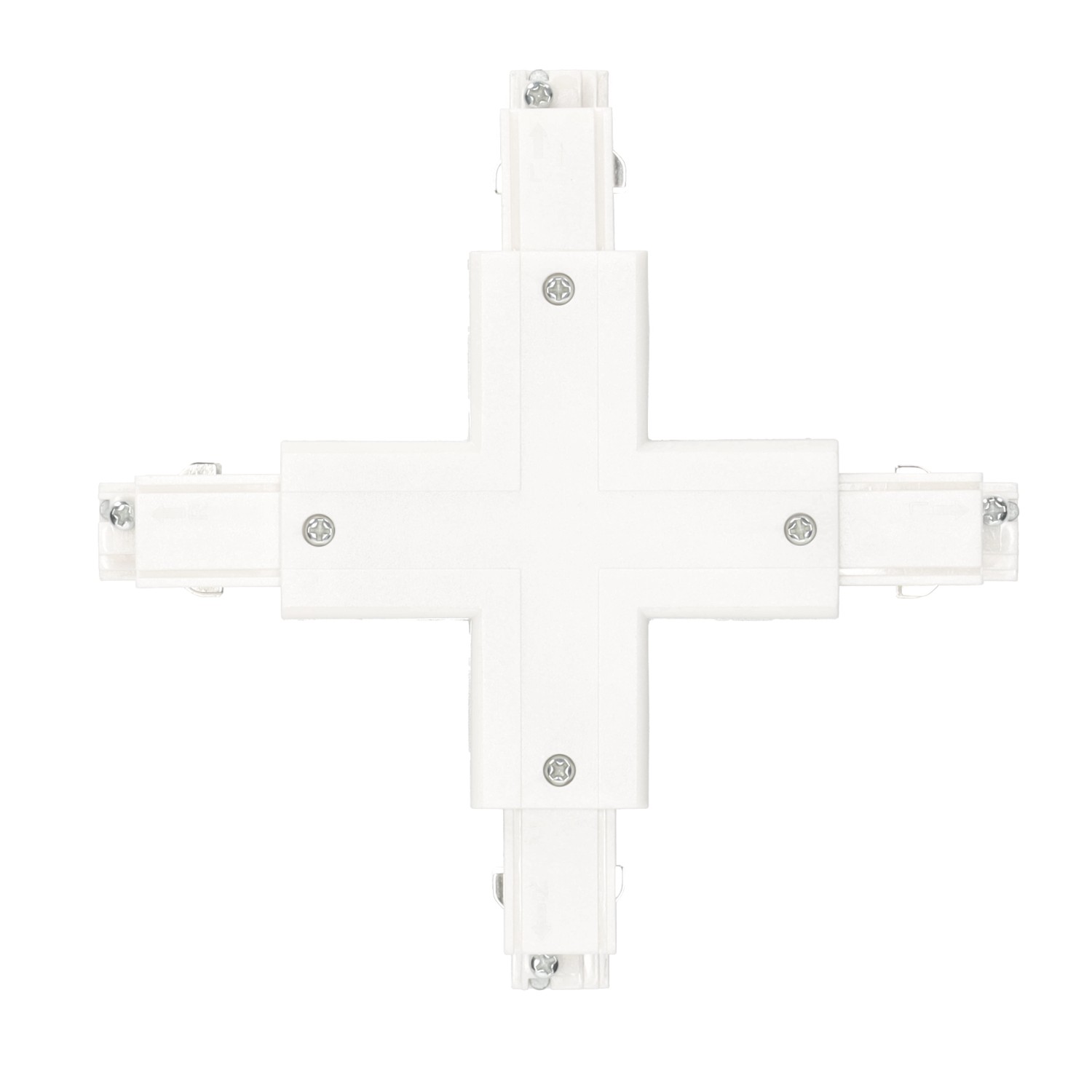 Vnější „X“ spojka pro spojování osvětlovacích lišt Bílá