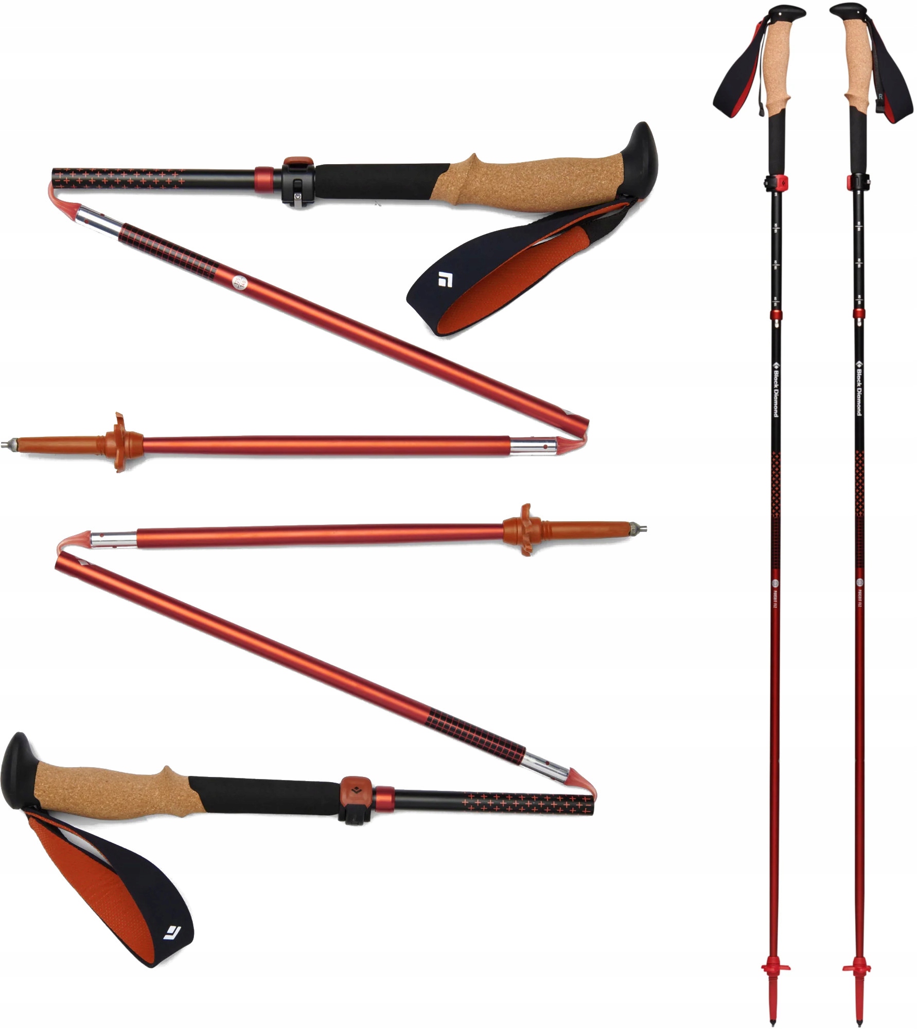 Kije trekkingowe Black Diamond Pursuit flz BD110067 9412 M/L