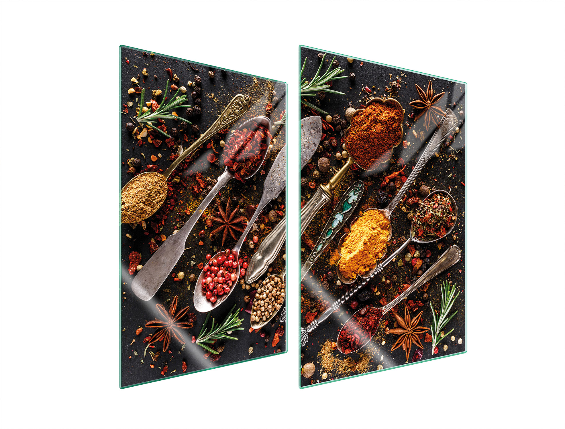 Skleněná Ochranná Deska Do Kuchyně 2x35x52 Koření Tvrzené Sklo