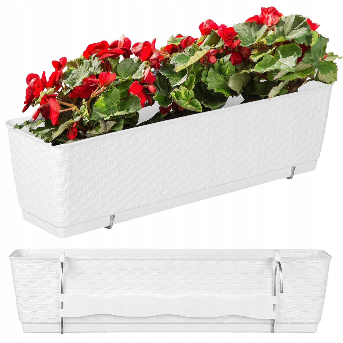 

Doniczka Skrzynka Donica Ogrodwa Balkonowa Uchwyty