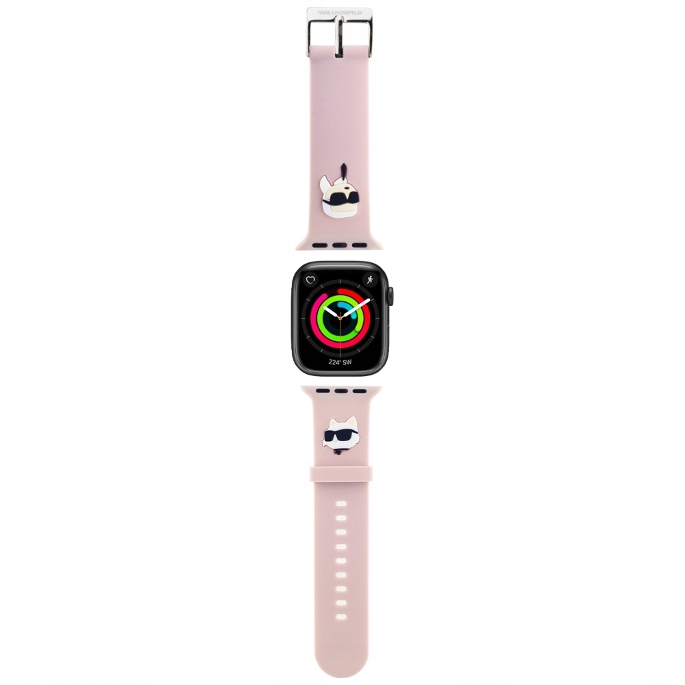 Karl Lagerfeld Pásek Klawlslkcnp pro Apple Watch 42/44/45/49 mm růžový/pink stra