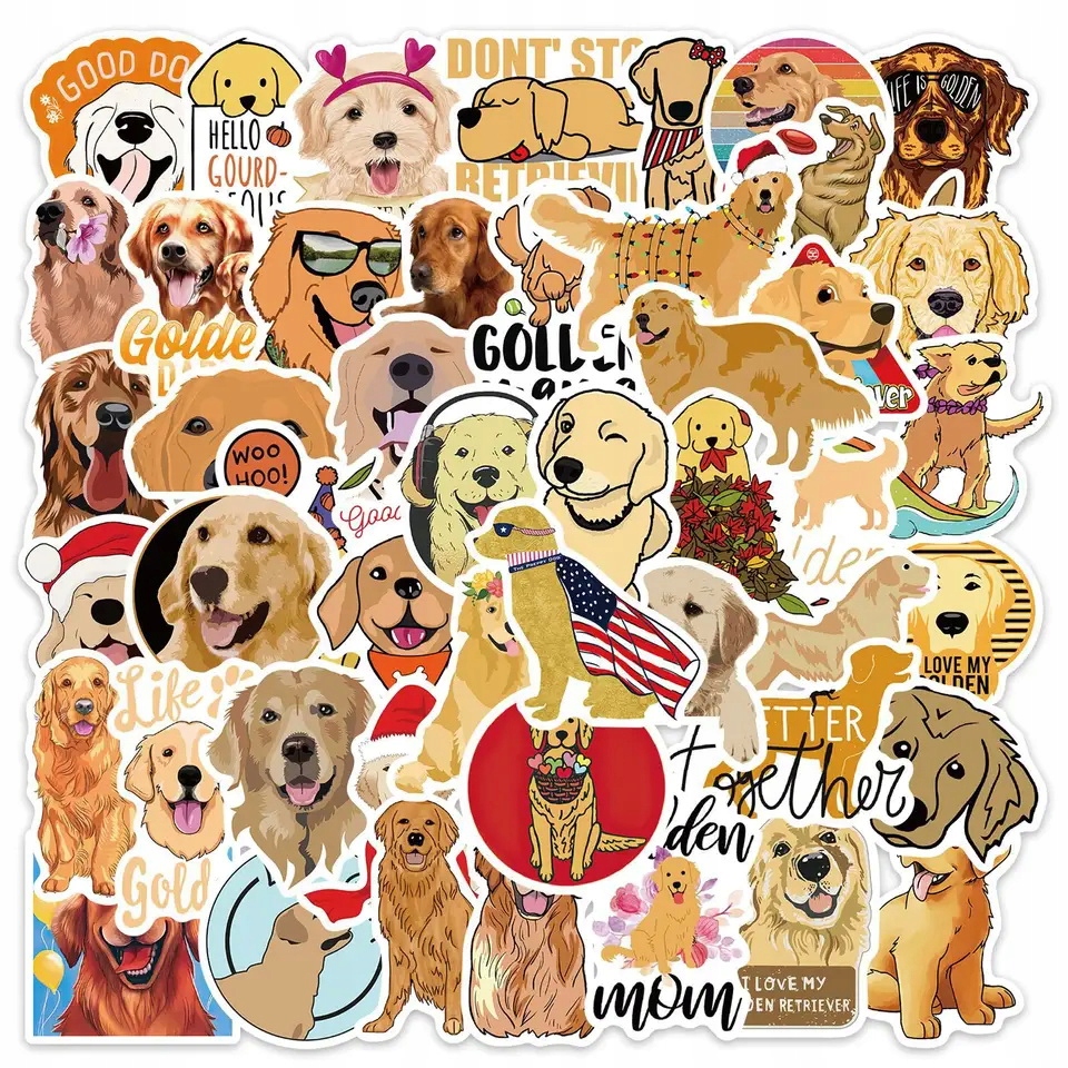 

Naklejki Pieski Labrador Retriever Top MIX 50szt