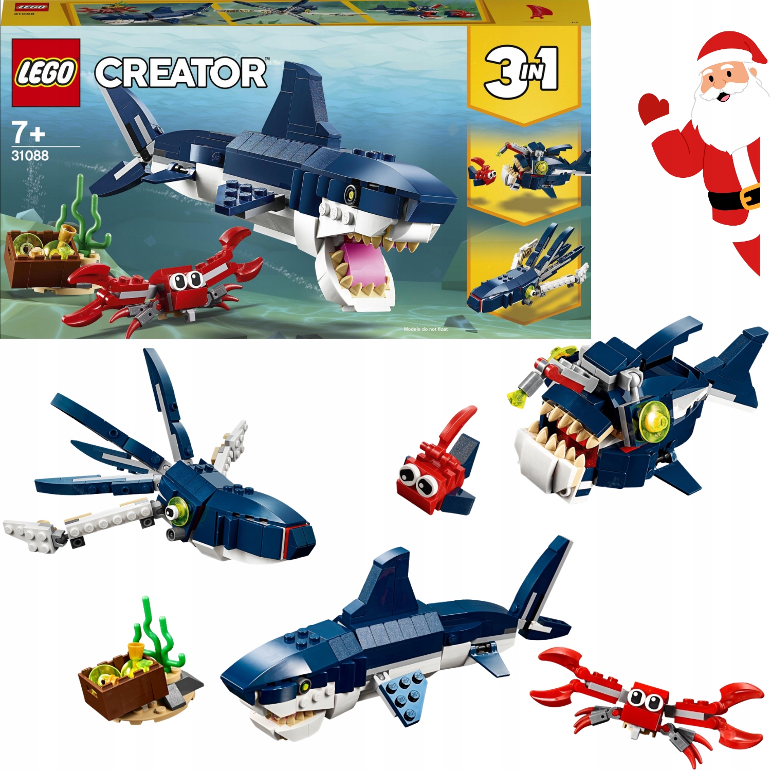 Klocki Lego Creator 3 W 1 Morskie Stworzenia 31088 Dla Dzieci