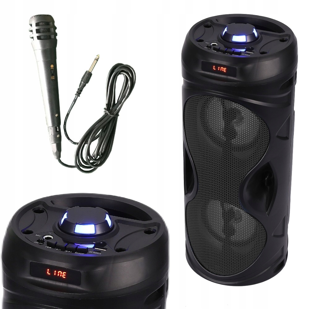 GŁOŚNIK BLUETOOTH PRZENOŚNY MIKROFON RADIO MANTA