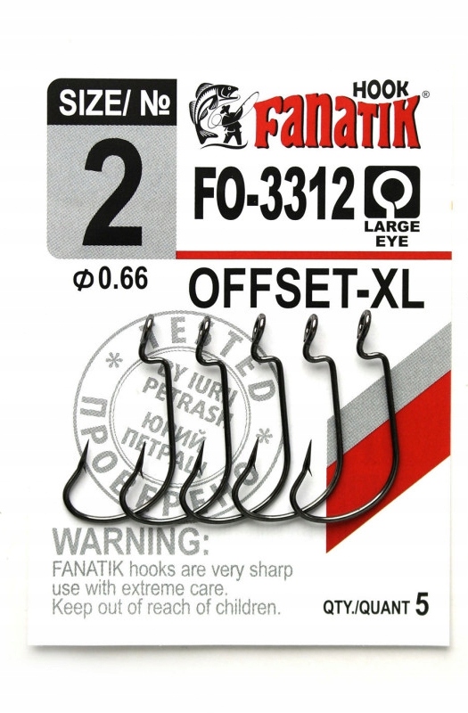 

Fanatik Haczyk FO-3312- 2/27mm 5szt Offset XL