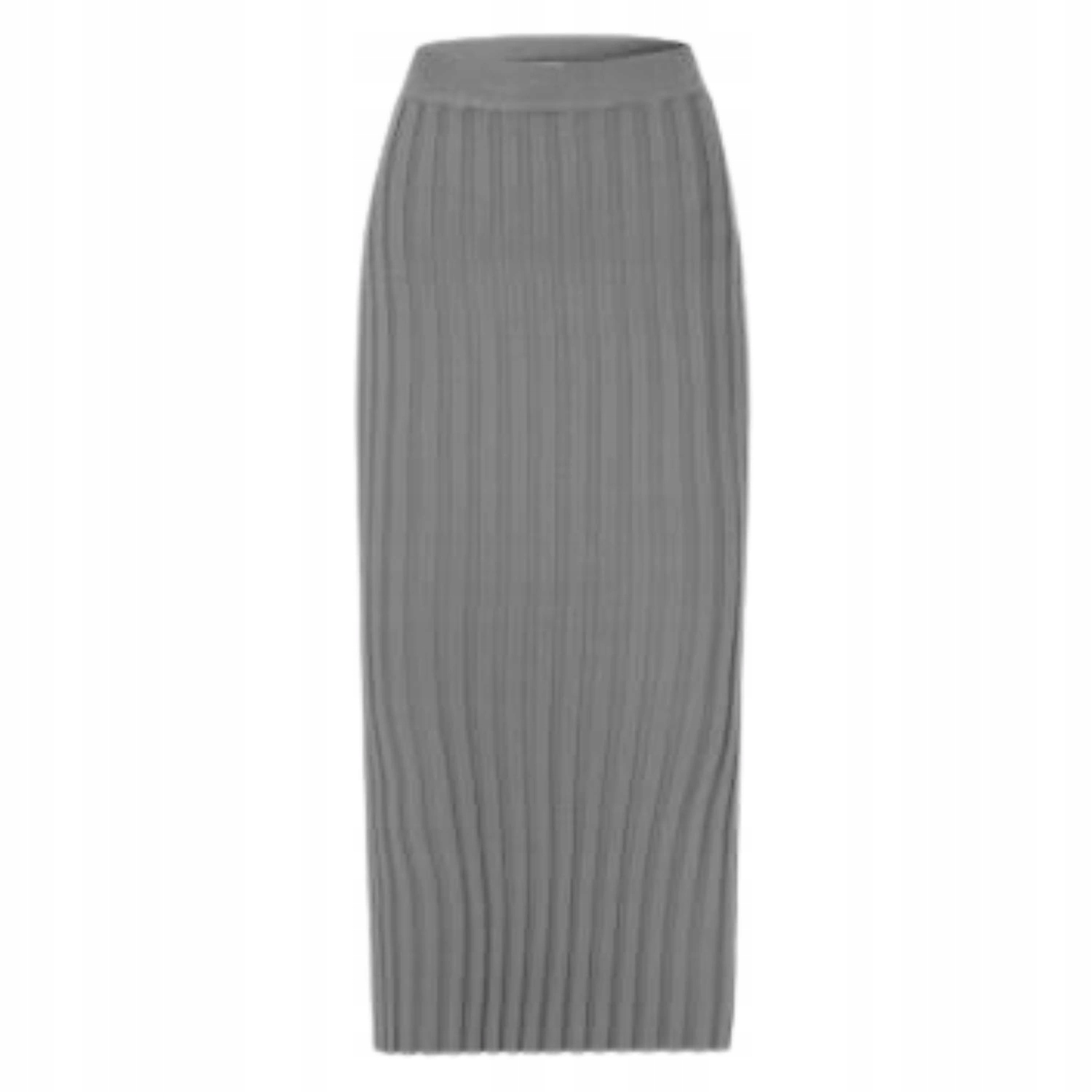 Sukně 100% Kašmír midi šedá vel. S