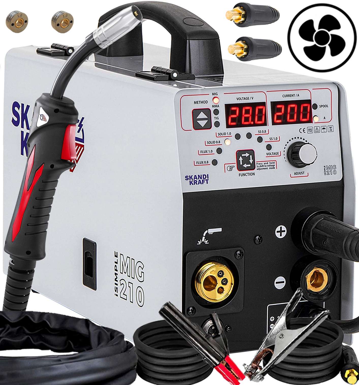 Invertorová Svářečka Mig Skandi Kraft 200A 230V