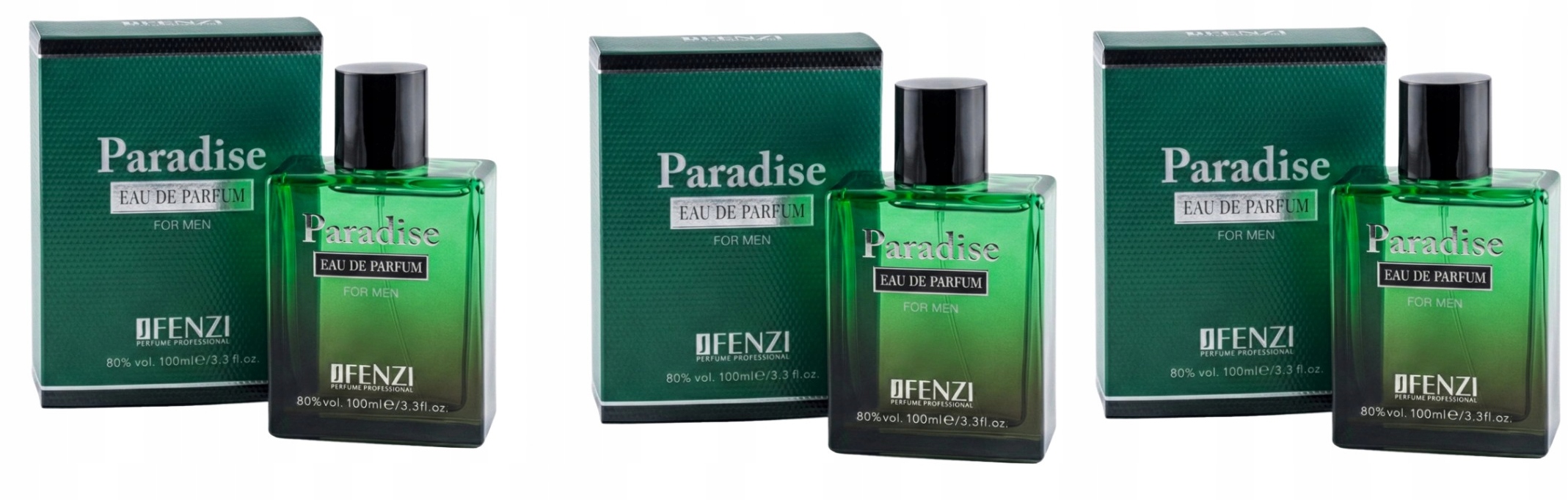 JFenzi Paradise For Men 3x100 ml parfémovaná voda