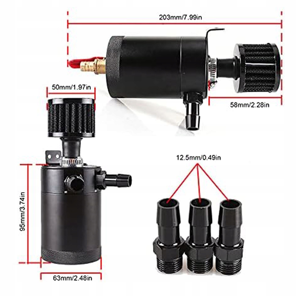 OIL CATCH TANK - a V4 oil catch tank with a filter Typ samochodu Samochody osobowe